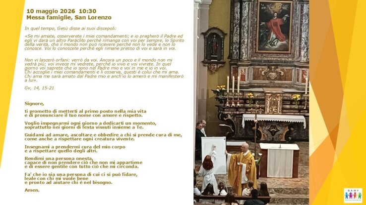 alt= immagine messe delle famiglie losone
